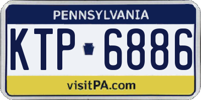 PA license plate KTP6886