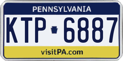 PA license plate KTP6887