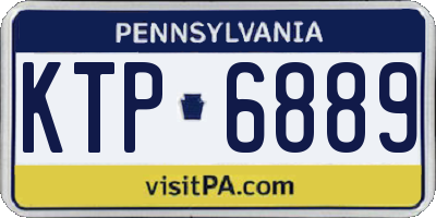 PA license plate KTP6889