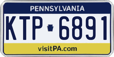 PA license plate KTP6891