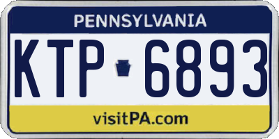PA license plate KTP6893