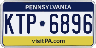 PA license plate KTP6896
