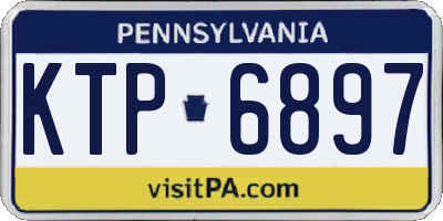 PA license plate KTP6897