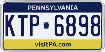 PA license plate KTP6898