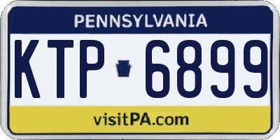 PA license plate KTP6899