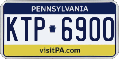 PA license plate KTP6900