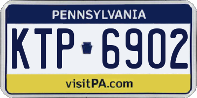 PA license plate KTP6902