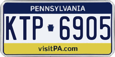 PA license plate KTP6905