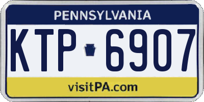 PA license plate KTP6907