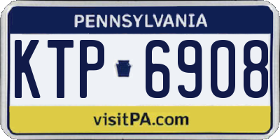 PA license plate KTP6908