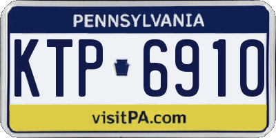 PA license plate KTP6910