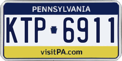 PA license plate KTP6911