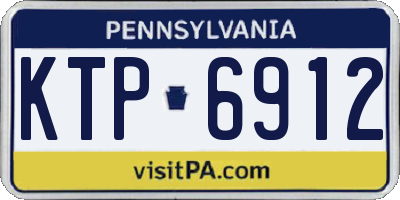 PA license plate KTP6912