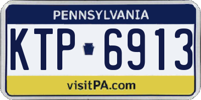 PA license plate KTP6913