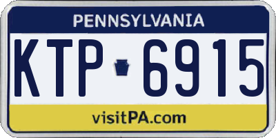 PA license plate KTP6915
