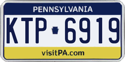 PA license plate KTP6919