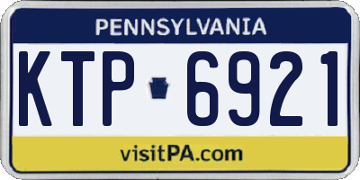 PA license plate KTP6921