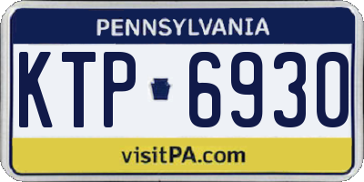 PA license plate KTP6930