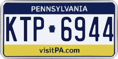 PA license plate KTP6944