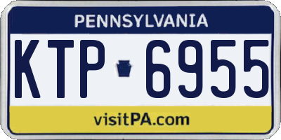 PA license plate KTP6955