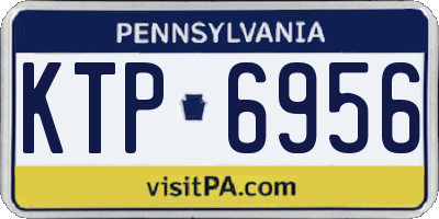 PA license plate KTP6956