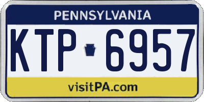 PA license plate KTP6957
