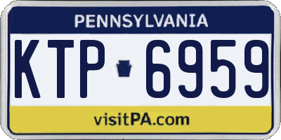 PA license plate KTP6959