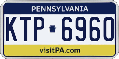 PA license plate KTP6960