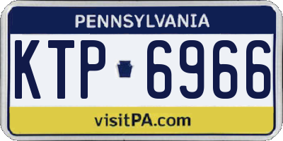 PA license plate KTP6966
