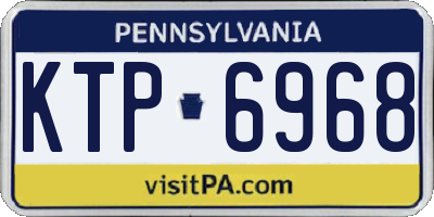 PA license plate KTP6968