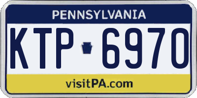 PA license plate KTP6970