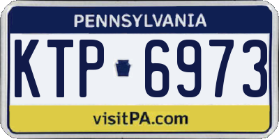 PA license plate KTP6973