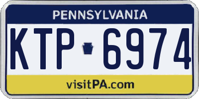 PA license plate KTP6974