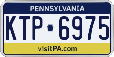 PA license plate KTP6975