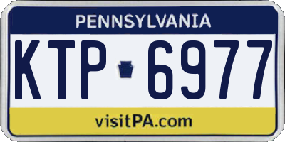 PA license plate KTP6977