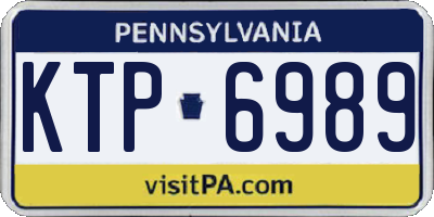 PA license plate KTP6989