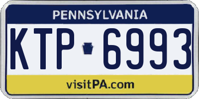 PA license plate KTP6993
