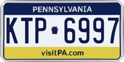 PA license plate KTP6997