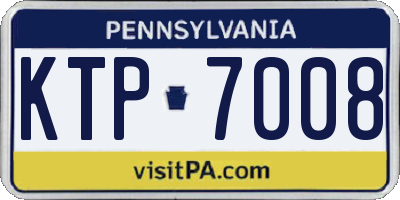 PA license plate KTP7008