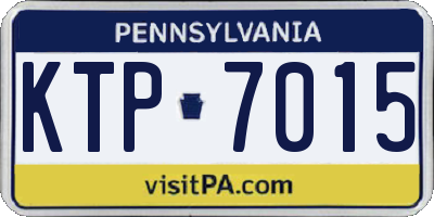 PA license plate KTP7015