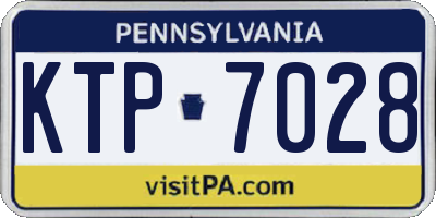 PA license plate KTP7028