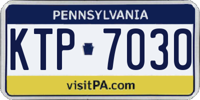 PA license plate KTP7030