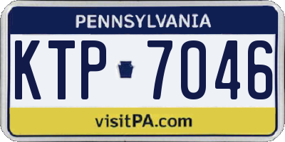 PA license plate KTP7046