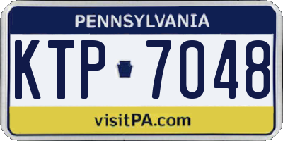 PA license plate KTP7048