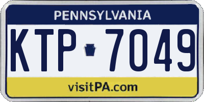 PA license plate KTP7049