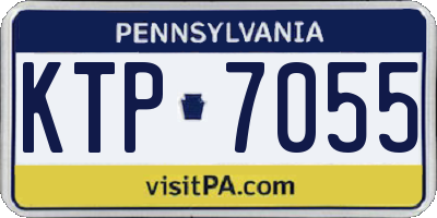 PA license plate KTP7055