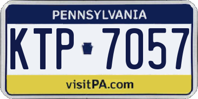 PA license plate KTP7057