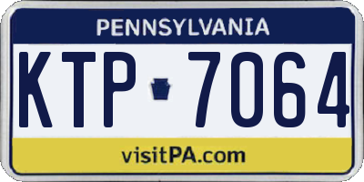 PA license plate KTP7064