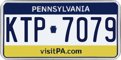 PA license plate KTP7079