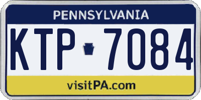 PA license plate KTP7084